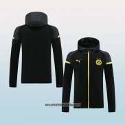 Chaqueta con Capucha del Borussia Dortmund 24-25 Negro