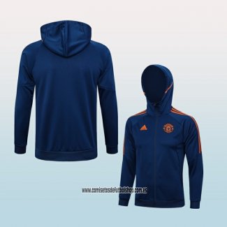 Chaqueta con Capucha del Manchester United 23-24 Azul