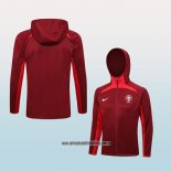 Chaqueta con Capucha del Portugal 23-24 Rojo