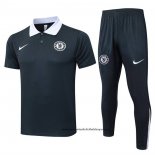 Conjunto Polo del Chelsea 25-26 Gris