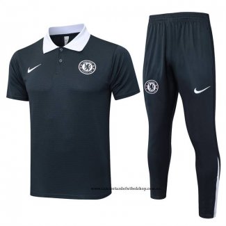 Conjunto Polo del Chelsea 25-26 Gris