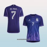 Jugador Segunda Camiseta Argentina De Paul 2022