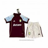 Primera Camiseta Aston Villa Nino 25-26