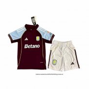 Primera Camiseta Aston Villa Nino 25-26