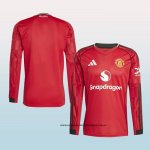 Primera Camiseta Manchester United 25-26 Manga Larga