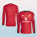 Primera Camiseta Manchester United 25-26 Manga Larga