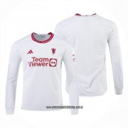 Tercera Camiseta Manchester United 23-24 Manga Larga