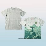 Camiseta Brasil Jesus 25-26 Blanco Verde Tailandia