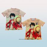 Camiseta Japon Anime Luffy 25-26 Naranja Tailandia