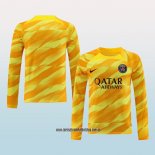 Camiseta Paris Saint-Germain Portero 23-24 Manga Larga Amarillo