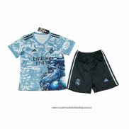 Camiseta Real Madrid Dragon Nino 25-26 Azul
