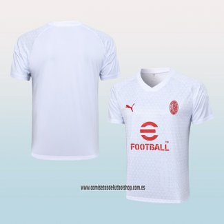 Camiseta de Entrenamiento AC Milan 23-24 Blanco