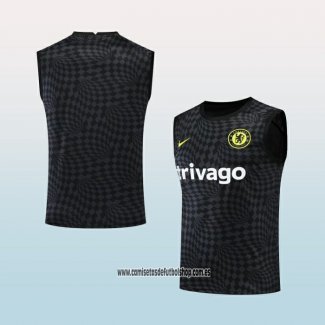 Camiseta de Entrenamiento Chelsea 22-23 Sin Mangas Negro