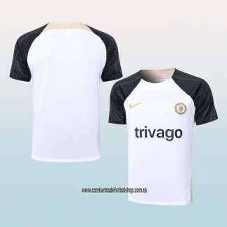 Camiseta de Entrenamiento Chelsea 23-24 Blanco