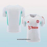 Camiseta de Entrenamiento Manchester United 23-24 Blanco