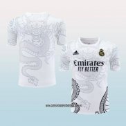 Camiseta de Entrenamiento Real Madrid Dragon 24-25 Blanco