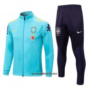 Chandal de Chaqueta del Brasil 22-23 Azul