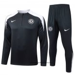 Chandal de Sudadera del Chelsea Nino 25-26 Negro