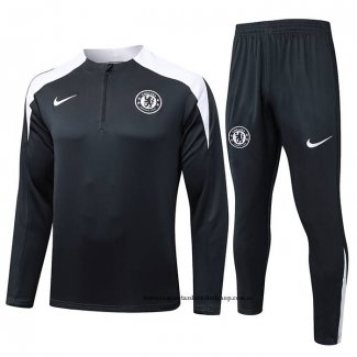 Chandal de Sudadera del Chelsea Nino 25-26 Negro