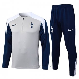 Chandal de Sudadera del Tottenham Hotspur Nino 25-26 Azul Gris