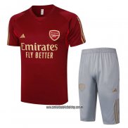 Chandal del Arsenal 23-24 Manga Corta Rojo - Pantalon Corto