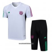 Chandal del Bayern Munich 23-24 Manga Corta Blanco - Pantalon Corto