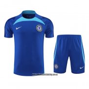 Chandal del Chelsea 22-23 Manga Corta Azul - Pantalon Corto