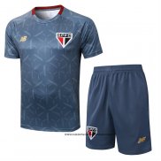 Chandal del Sao Paulo 25-26 Manga Corta Azul Gris - Pantalon Corto