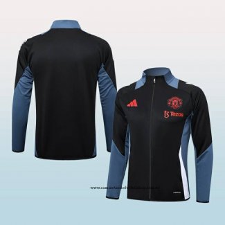 Chaqueta del Manchester United 24-25 Negro y Gris