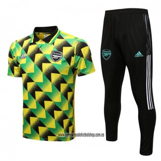 Conjunto Polo del Arsenal 22-23 Negro y Verde