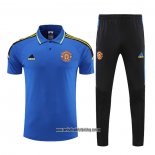 Conjunto Polo del Manchester United 22-23 Azul