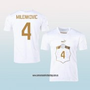 Jugador Segunda Camiseta Serbia Milenkovic 2022