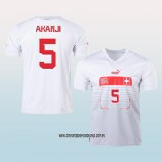 Jugador Segunda Camiseta Suiza Akanji 2022