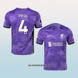 Jugador Tercera Camiseta Liverpool Virgil 23-24