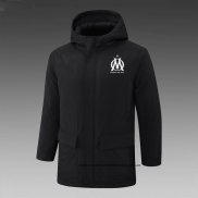 Olympique Marsella 24-25 Negro Chaqueta Invierno del