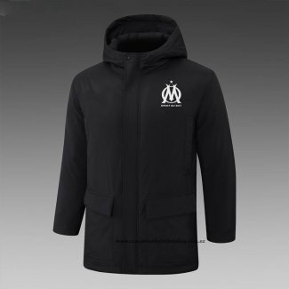 Olympique Marsella 24-25 Negro Chaqueta Invierno del