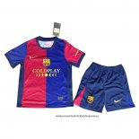 Primera Camiseta Barcelona Coldplay Nino 24-25