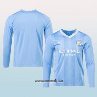 Primera Camiseta Manchester City 23-24 Manga Larga