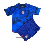 Segunda Camiseta Estados Unidos Nino 2022