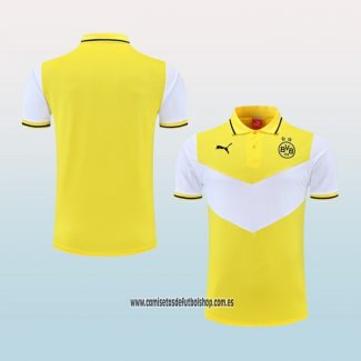 Camiseta Polo del Borussia Dortmund 22-23 Amarillo y Blanco