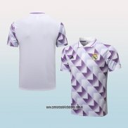 Camiseta Polo del Real Madrid 22-23 Blanco y Purpura