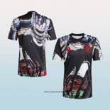 Camiseta Pre Partido del Manchester United 25-26 Negro Blanco