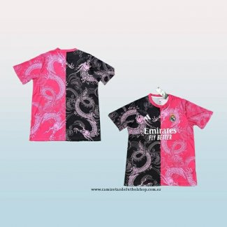 Camiseta Real Madrid Dragon 25-26 Negro Rosa Tailandia