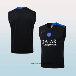 Camiseta de Entrenamiento Paris Saint-Germain 25-26 Sin Mangas Negro