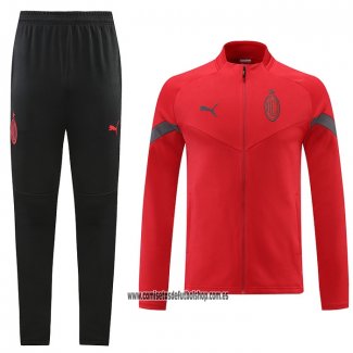 Chandal de Chaqueta del AC Milan 22-23 Rojo