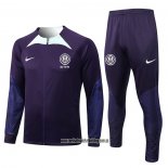 Chandal de Chaqueta del Inter Milan 22-23 Purpura