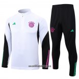 Chandal de Sudadera del Bayern Munich Nino 23-24 Blanco