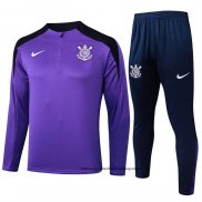 Chandal de Sudadera del Corinthians 24-25 Purpura