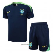 Chandal del Brasil 24-25 Manga Corta Azul - Pantalon Corto