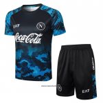 Chandal del Napoli 24-25 Manga Corta Azul - Pantalon Corto